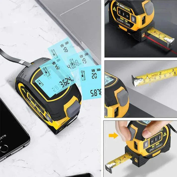 HouseProTools⢠Measurin Sight 3-In-1 Infrared Laser Tape Measuring