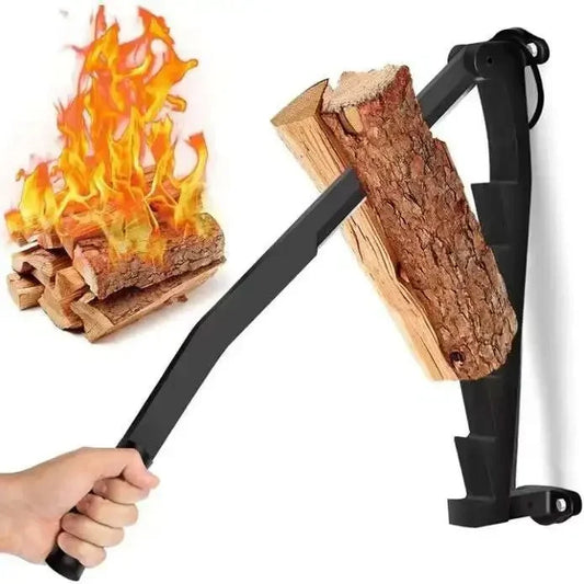 HouseProTools™ Wall Mounted Firewood Kindling Splitter